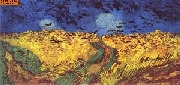 Kornfeld mit Kr�hen nach van Gogh